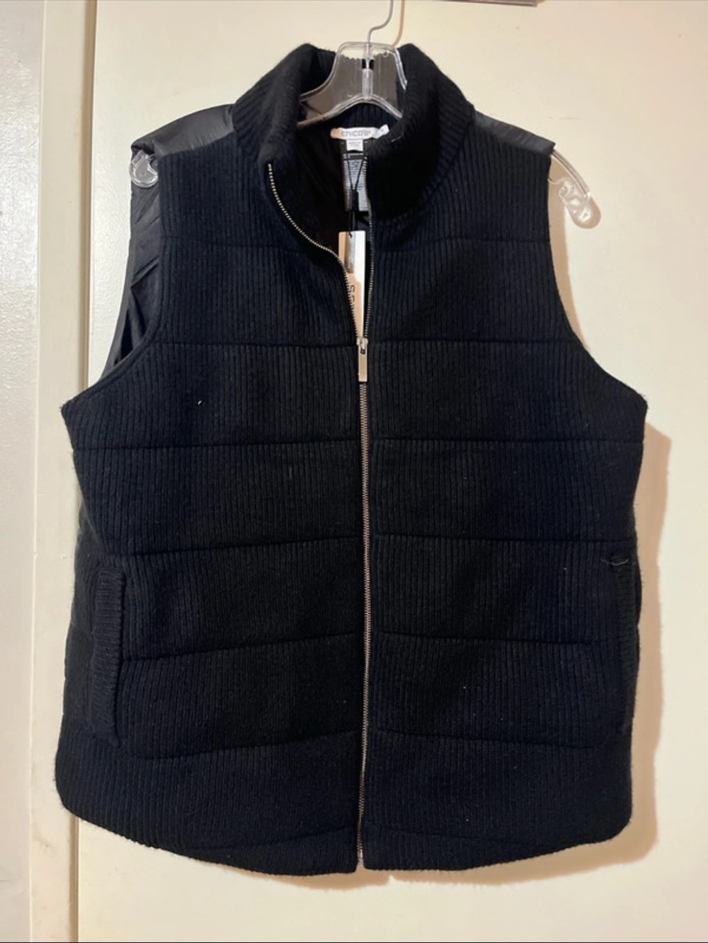 Chino’s Vest Women's Size 1.5 (US 10) Black NWT